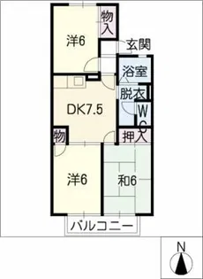 ドリームハイツ【2階】の間取り