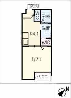 ル・クラシエ烏森駅前【2階】の間取り