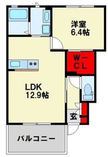 MAST日明 B棟【1階】の間取り