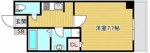 モンテノーム南堀江【10階】の間取り