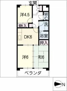 カーサ金山【7階】の間取り