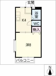 エイト漆山【2階】の間取り