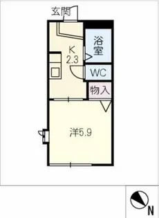 パル貴船【1階】の間取り