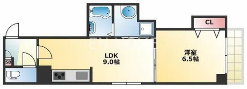 メル・シアター 鈍色の風【3階】の間取り