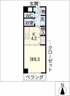 シャルム シャトー【3階】の間取り