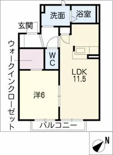 グレイスコート(東)【1階】の間取り