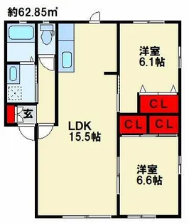 アヴェニールパルク21 ⅡA棟【1階】の間取り