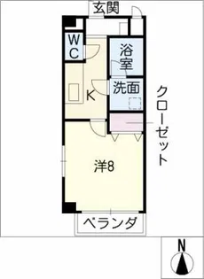 ステューディオフラットなおき【2階】の間取り