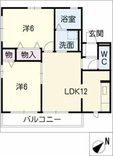 ヒルズ一つ山【1階】の間取り