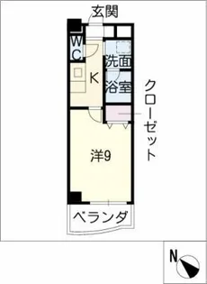 アズ徳重【2階】の間取り