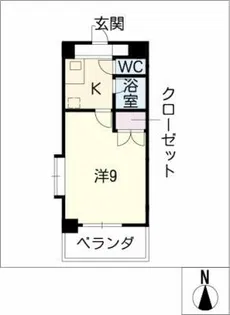アムール今池【9階】の間取り