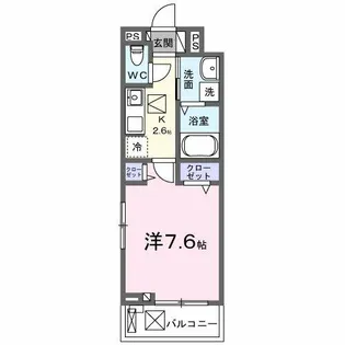 ベル フルール【1階】の間取り