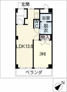 ロイヤル牧【3階】の間取り