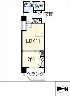 AMAZING ZONE【6階】の間取り