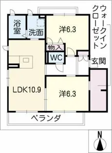 アルカンシエル EAST【2階】の間取り