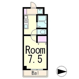 アルカディア堂山【1階】の間取り