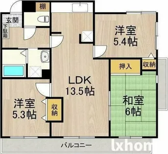 コート若園【2階】の間取り