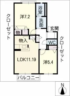 アネックス太子【1階】の間取り