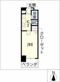 CK錦レジデンス【6階】の間取り