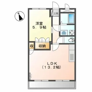アベニール細江【2階】の間取り