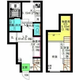 ル・シャトレ笠寺【1階】の間取り
