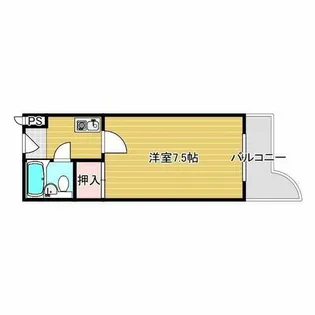 松下マンション【3階】の間取り