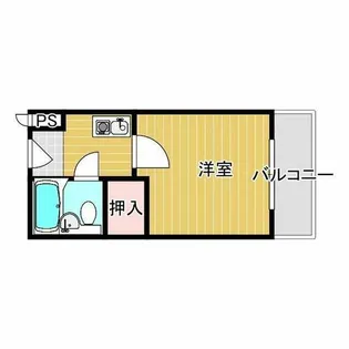 松下マンション【2階】の間取り
