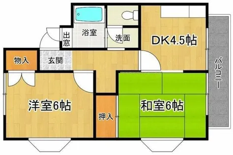 フェリスハイツ【2階】の間取り