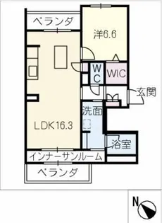 コスモス ウノ【2階】の間取り