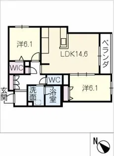 コスモス ウノ【3階】の間取り