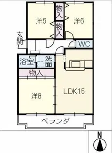 メゾンT&T【3階】の間取り