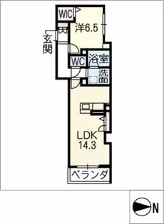 シャーメゾンY【2階】の間取り