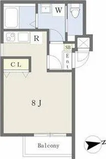 シェリム高畑サウス【1階】の間取り