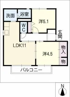 ソシア大宮A棟【2階】の間取り