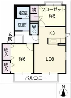 Shizuka A棟【2階】の間取り