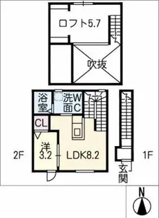 ESPRESSO新清須【2階】の間取り