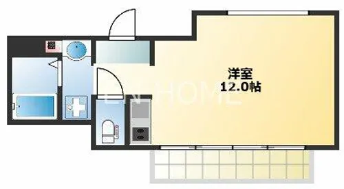 クレアジオーネ中之島西【101号室】の間取り