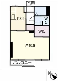 サンシャトー聖【1階】の間取り