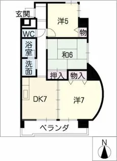 アーバンシート高蔵【7階】の間取り