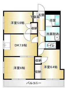 リバーサイド片島【203号室】の間取り