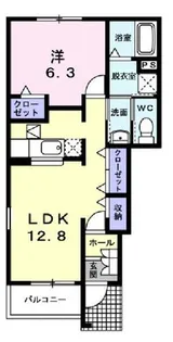 フォレストパーク・参番館【101号室】の間取り