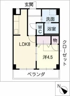PRIME覚王山【5階】の間取り
