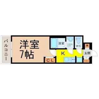 メイクスWアート丸の内【7階】の間取り