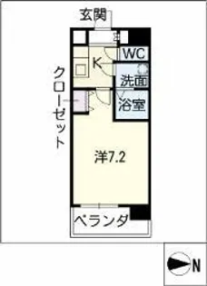 UURコート名古屋名駅【3階】の間取り