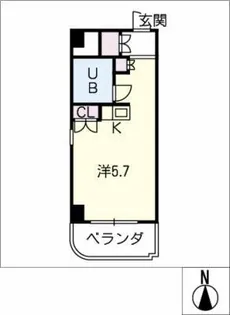朝日プラザ名古屋ターミナルスクエア【6階】の間取り
