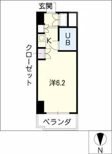 朝日プラザ名古屋ターミナルスクエア【11階】の間取り