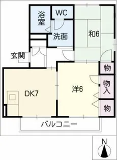 エイト曙【1階】の間取り