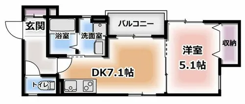 S Apt.門真元町【1階】の間取り