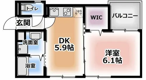 S Apt.門真元町【3階】の間取り