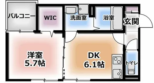 S Apt.門真元町【1階】の間取り